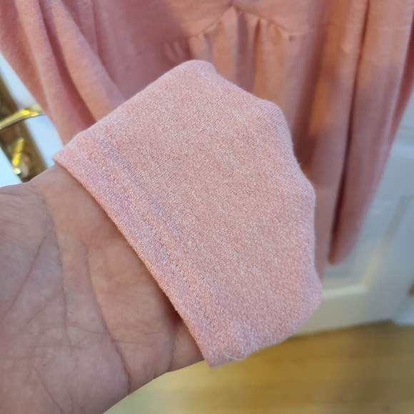 Rosegal Light Pink Top Long Sleeve Cold Shoulder Double Straps Lace US 20 3X - Picture 4 of 7